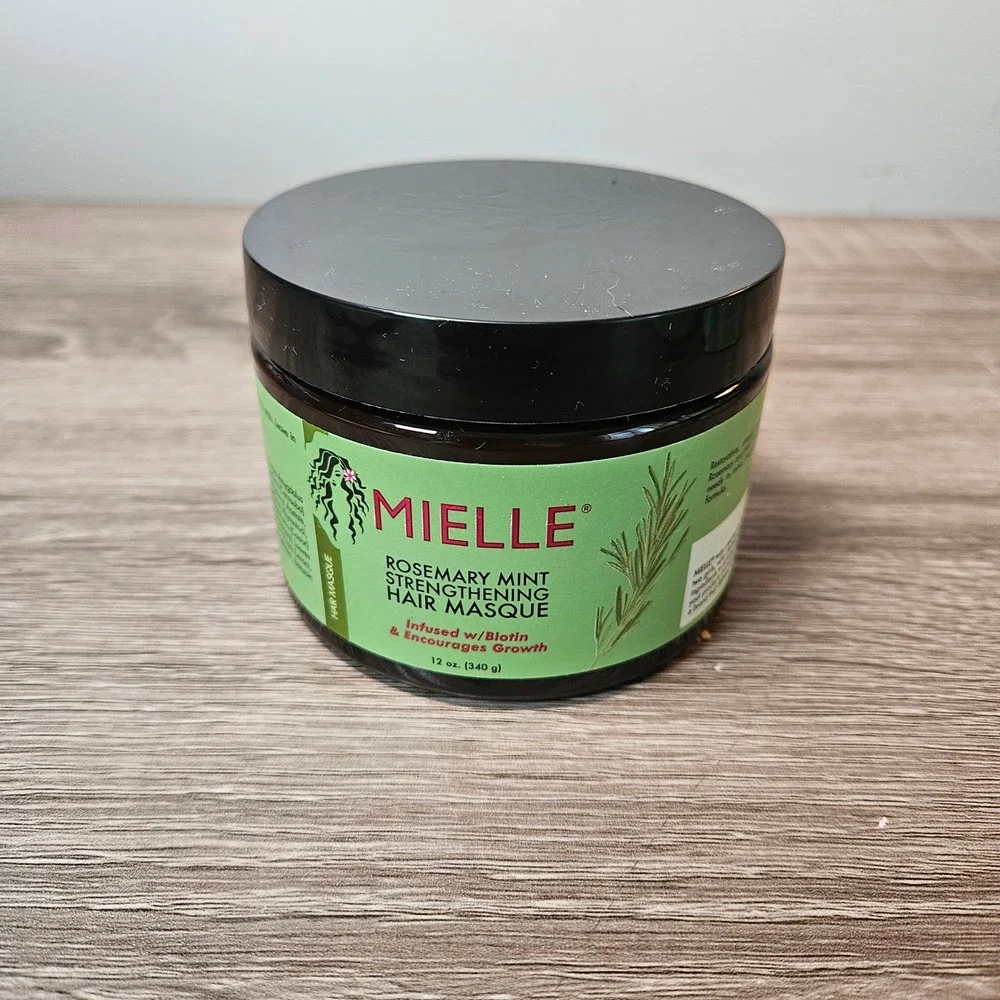 Mielle Rosemary Mint Strengthening Hair Masque with Biotin 12oz 340g NEW